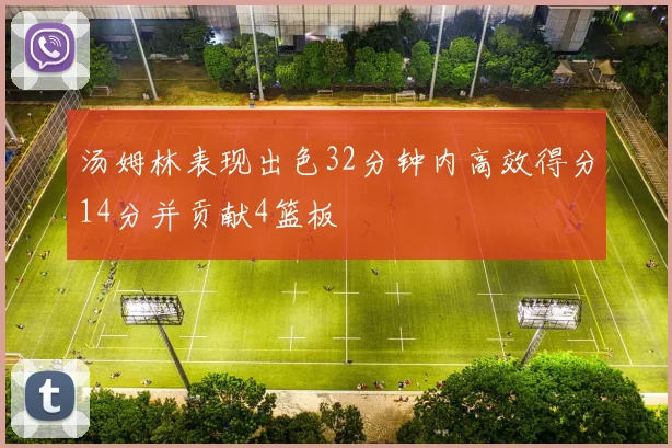 汤姆林表现出色32分钟内高效得分14分并贡献4篮板